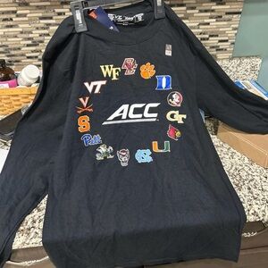 Fanatics Black ACC Collegiate Logo Long Sleeve Tee. Youth XL